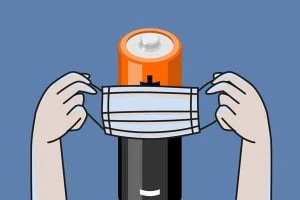 Read more about the article Old masks transformed into batteries